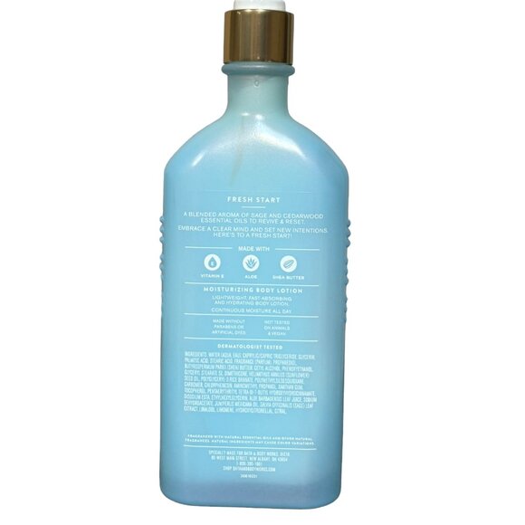 Bath & Body Works FRESH START SAGE & CEDARWOOD Body Lotion - Picture 2 of 2